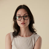 Campbell - Black with  Blue Light Lenses