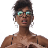 Campbell - Black with  Blue Light Lenses