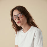 Lucius - Black with Citrus Orange Lens