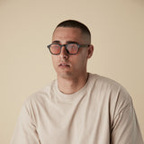 Lucius - Black with Citrus Orange Lens