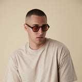 Lucius - Black with Citrus Orange Lens