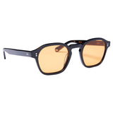 Lucius - Black with Citrus Orange Lens