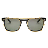 Wallis Sun Lens Clip - Gold with Green Polarised Lens