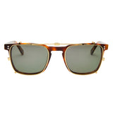Wallis Sun Lens Clip - Gold with Green Polarised Lens