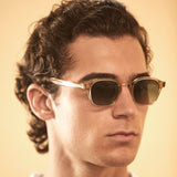 Lucius - Champagne with Gradient Green Polarised Lenses