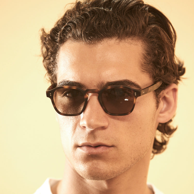 Lucius - Matte Chocolate Havana with Polarised Brown Lenses