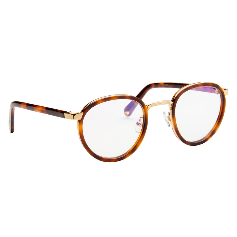 Carter - Choc Havana with Blue Light Lenses