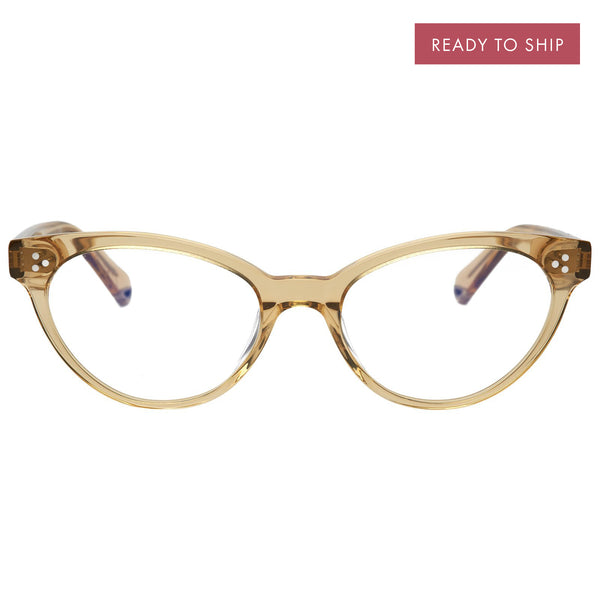Francis - Champagne with Blue Light Lenses