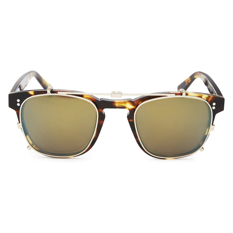 Clip-On Lens - Clear with Capri Yellow Mirror: Yacht Master Fit