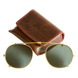 Buckler Sun lens Clip - Gold with Green Polarised Lens