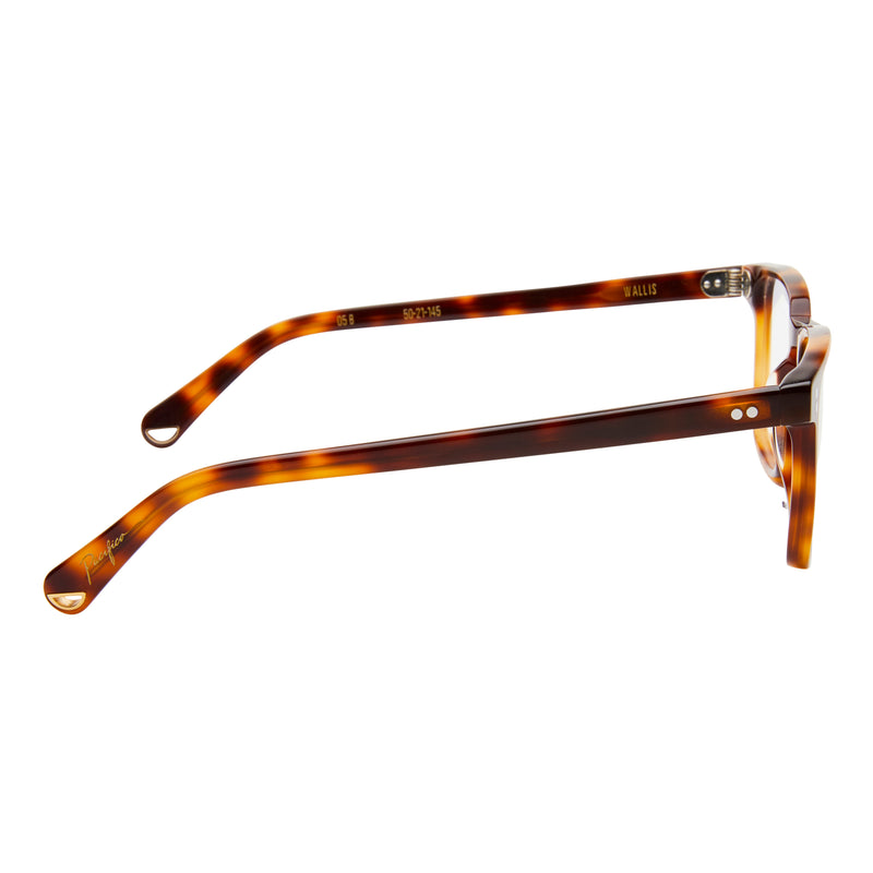 Wallis - Choc Havana with Blue Light Lenses