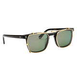 Wallis Sun Lens Clip - Gold with Green Polarised Lens